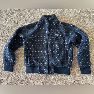 Patagonia Women's Snap Front Retro-X® Jacket - Blue with White Dots - Size Small